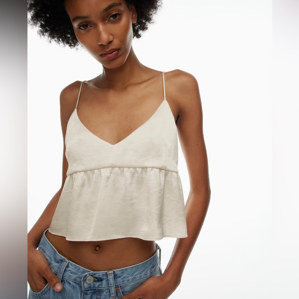 Aritzia Wilfred Lover Satin Camisole Top